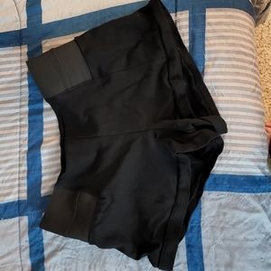 Black mini shorts